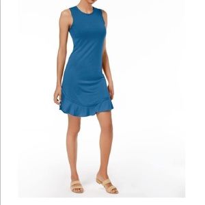 Ruffle Hem Sleeveless Sun Dress